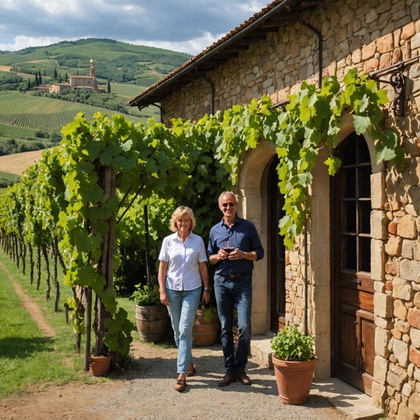 Quels sont les critères pour une location de vacances en Toscane avec des cours de fabrication de vin et des visites de domaines viticoles?